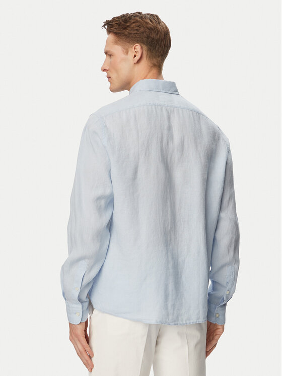 BOSS BOSS Srajca H-Liam 50556077 Svetlo modra Regular Fit