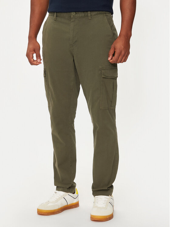 Tommy Jeans Tommy Jeans Stoffhose Austin DM0DM20750 Grün Slim Fit
