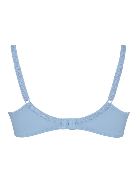 Hunkemöller Hunkemöller Biustonosz z fiszbiną Diva 301189 Błękitny