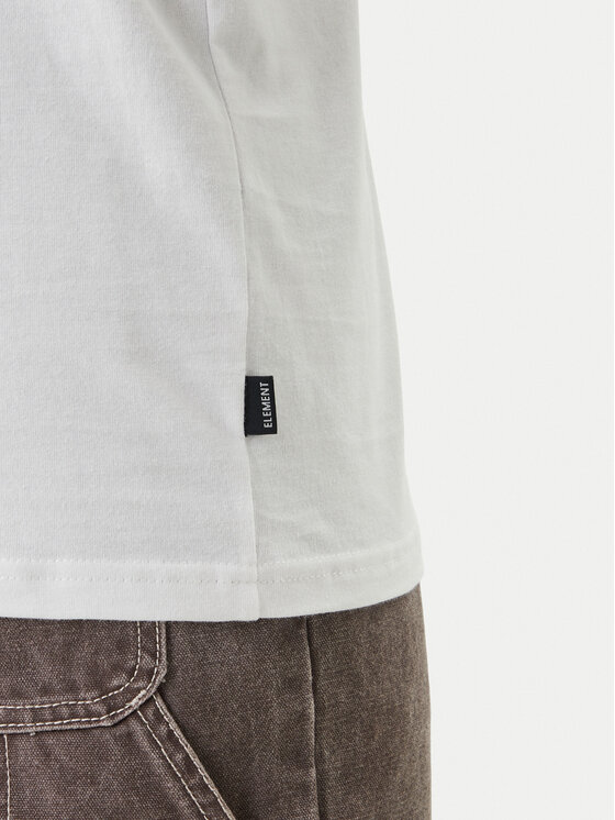 Element Element Тениска с дълъг ръкав Path Ahead ELYZT00581 Бял Regular Fit