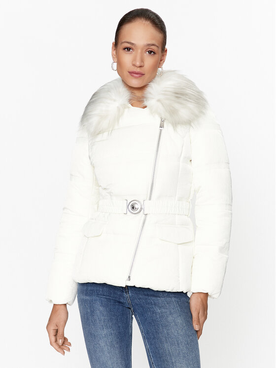 Guess Kurtka zimowa W3BL27 WFQW2 Écru Regular Fit