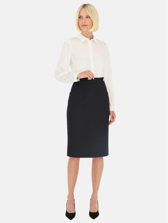 Potis & Verso Potis & Verso Spódnica Heven Granatowy Slim Fit