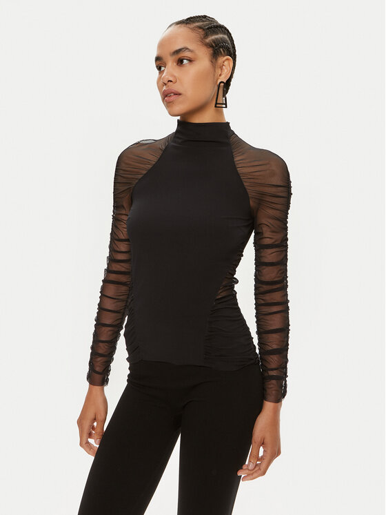 Patrizia Pepe Patrizia Pepe Bluză 8M1626/J129-K103 Negru Slim Fit