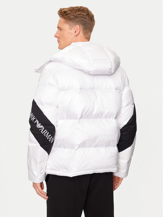 EA7 Emporio Armani EA7 Emporio Armani Пухено яке 6DPB33 PNEOZ 1100 Бял Regular Fit