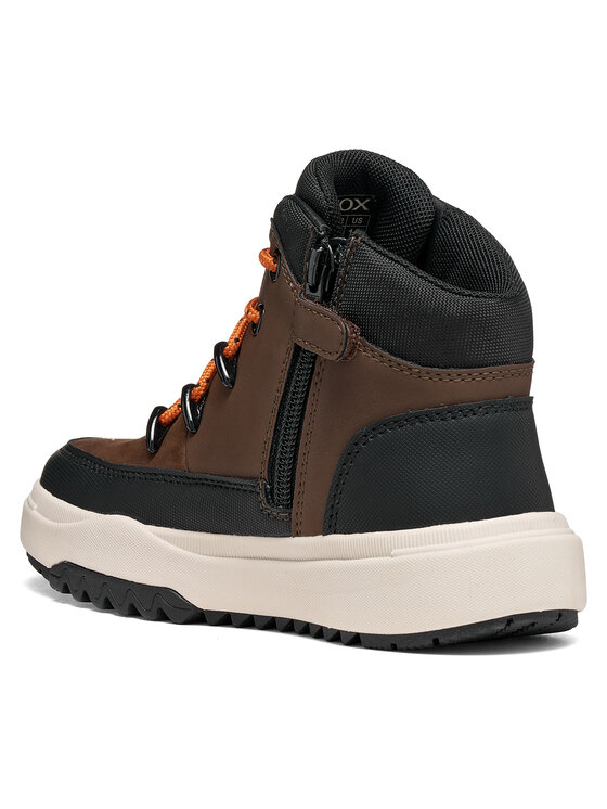 Geox Geox Kotníková obuv J Bunshee Boy B Abx J56FMA 0ME32 C6006 S Tmavě hnědá