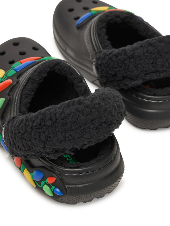 Crocs Crocs Šľapky Clsc Lined Holiday Lights 212026 Čierna