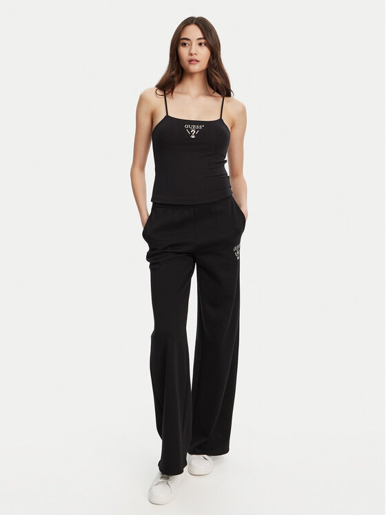 Guess Guess Teplákové kalhoty V5RB12 KC3D2 Černá Regular Fit