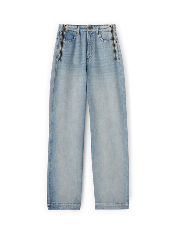 Motivi Motivi Jeansy P457Q004469N004 Turkusowy Over Fit
