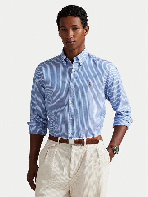 Polo Ralph Lauren Cămașă 710886462004 Albastru Custom Fit