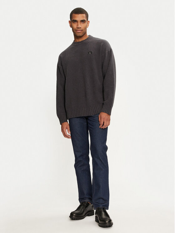 Calvin Klein Jeans Calvin Klein Jeans Pulover J30J326202 Črna Boxy Fit