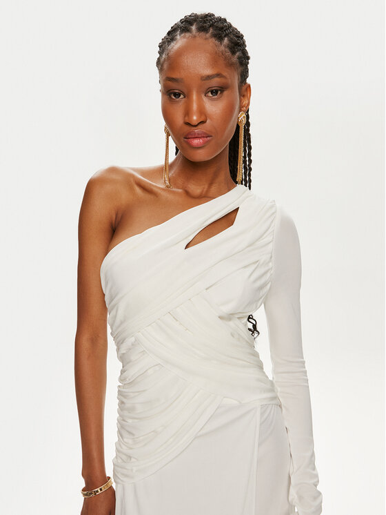 TWINSET TWINSET Abendkleid 241TP2740 Weiß Slim Fit