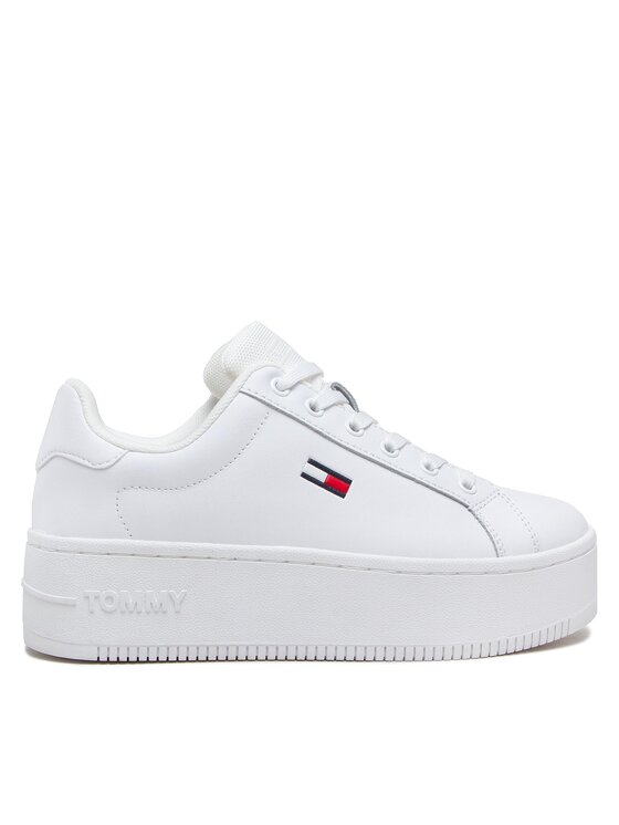 Tommy Jeans Tommy Jeans Snīkeri Flatform Ess EN0EN02043 Balts