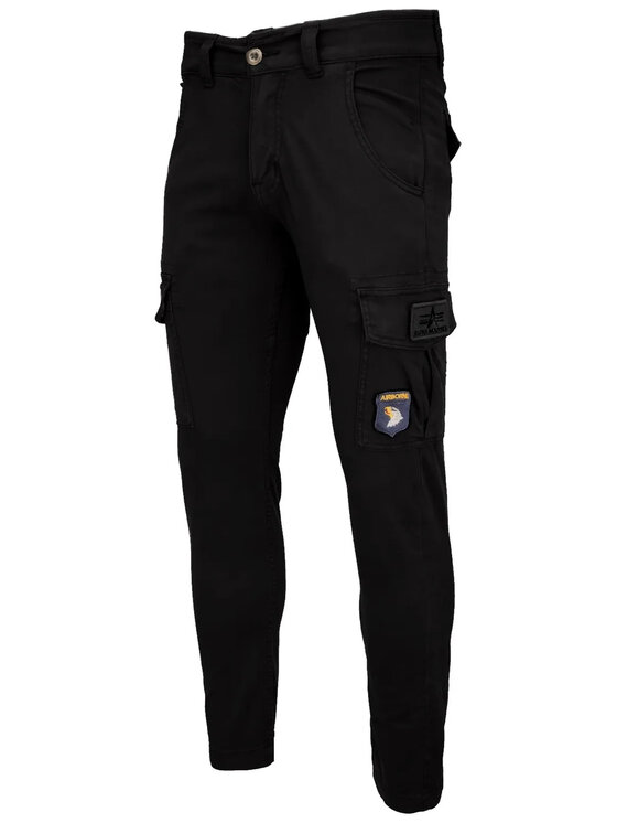 Alpha Industries Alpha Industries Bavlnené nohavice AI.178207-03-36 Čierna Slim Fit