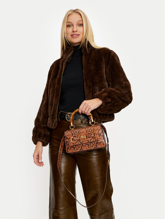Guess Guess Дамска чанта Eire Small Bucket HWKP95 06200 Кафяв