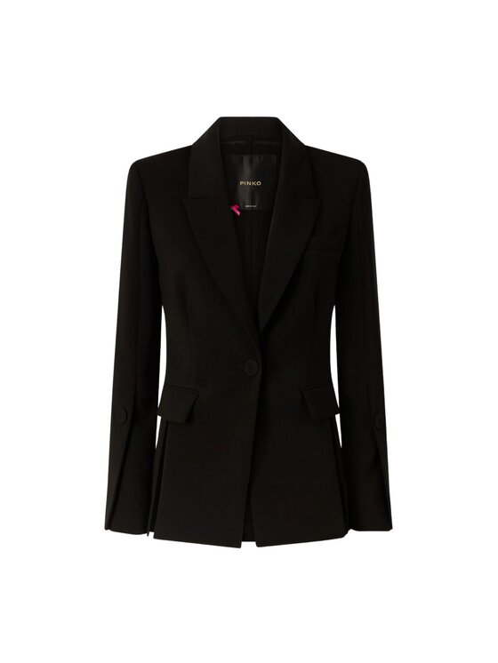 PINKO PINKO Marynarka CARCIOFO GIACCA CANVAS TECNICO Czarny Regular Fit