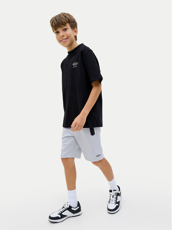 Jack & Jones Junior Jack & Jones Junior Szorty sportowe Gordon Fusion 12274667 Szary Slim Fit