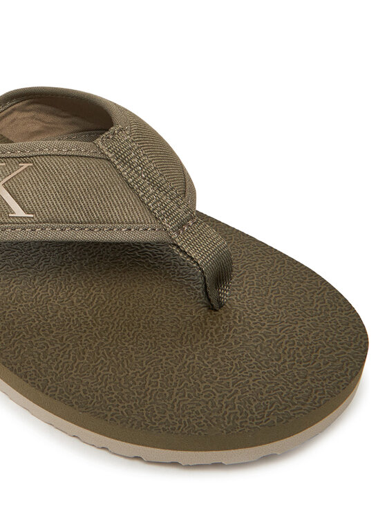 Calvin Klein Jeans Calvin Klein Jeans Šlepetės per pirštą Thong+ Cv YM0YM01235 Chaki