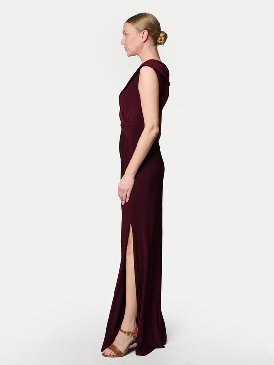 LAUREN RALPH LAUREN LAUREN RALPH LAUREN Večernja haljina 253863940018 Tamnocrvena Slim Fit