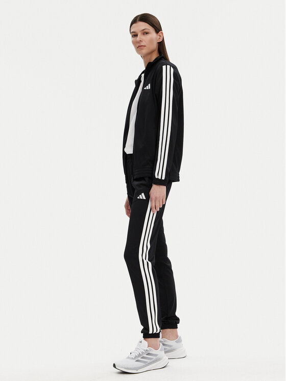 adidas adidas Donji dio trenerke Tricot 3-Stripes JF3383 Crna Regular Fit