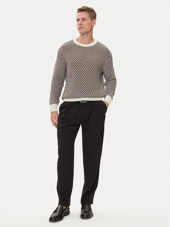 BOSS BOSS Sweter C-Imauro 50543159 Beżowy Relaxed Fit