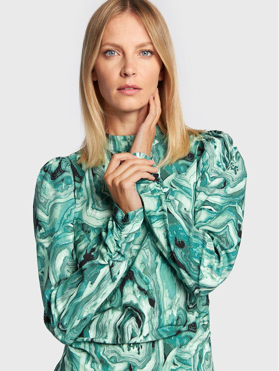Gestuz Gestuz Kokteilinė suknelė Ravagz 10906551 Žalia Slim Fit