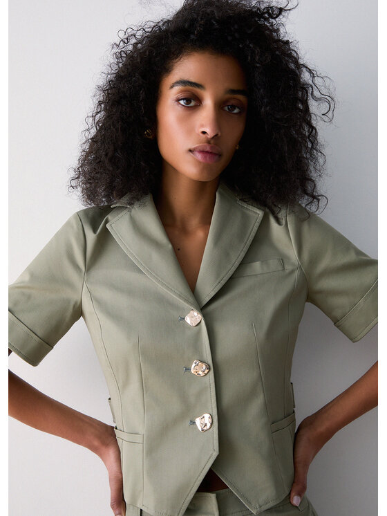 Liu Jo Liu Jo Giacca da abito CA6320T4691P9639 Verde Regular Fit