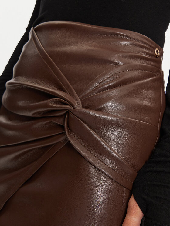 Guess Guess Usnjeno krilo W4BD61 WGIK0 Rjava