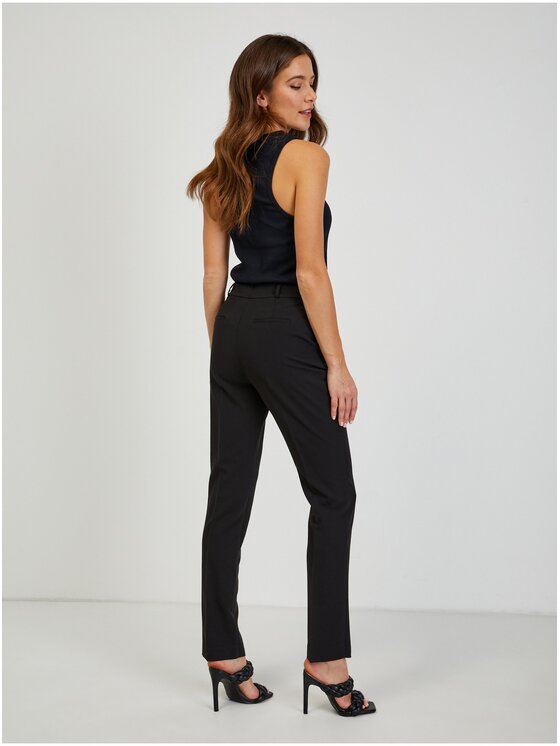 Orsay Orsay Spodnie damskie 353127-660000__38 Czarny Straight Fit