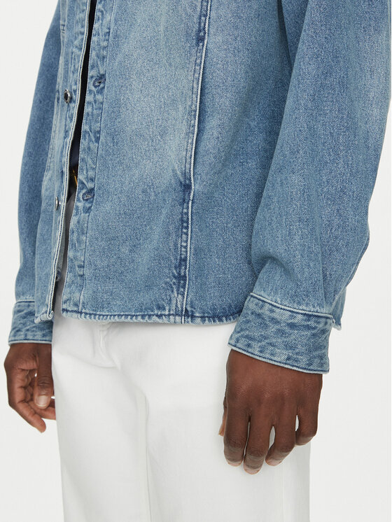 Michael Kors Michael Kors Kurtka jeansowa CR5900PFAU Niebieski Regular Fit