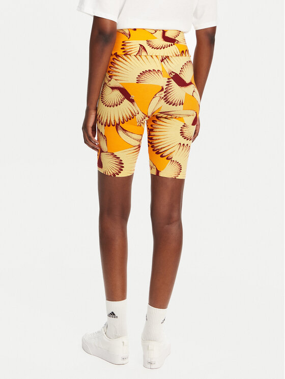 adidas adidas Pantaloni scurți ciclism FARM JD6287 Galben Slim Fit