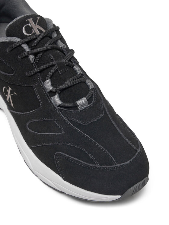 Calvin Klein Jeans Calvin Klein Jeans Laisvalaikio batai Retro Tennis Low Mg Mix Media YM0YM01171 Juoda