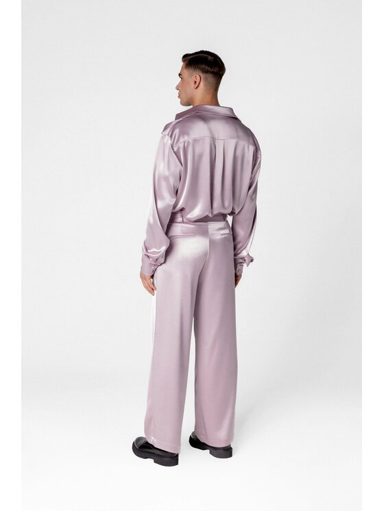 LE POSSÉ LE POSSÉ Pantaloni di tessuto MHWST Rosa Regular Fit
