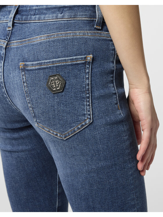 PHILIPP PLEIN PHILIPP PLEIN Jegginsy 29815 Niebieski