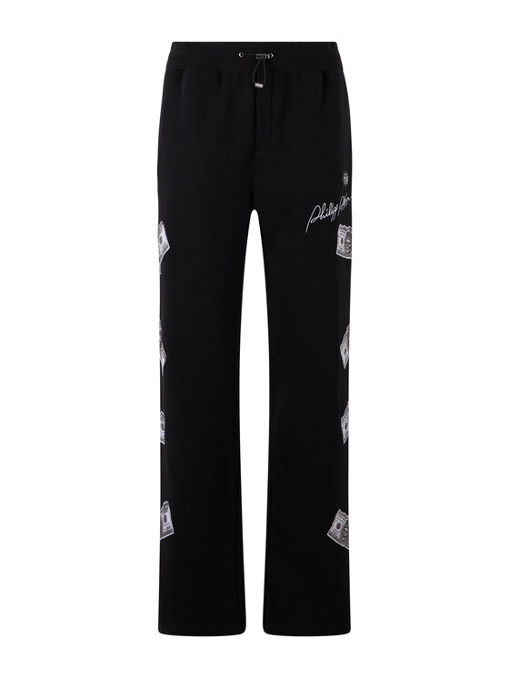 PHILIPP PLEIN PHILIPP PLEIN Teplákové kalhoty 31092 Černá Jogger Fit