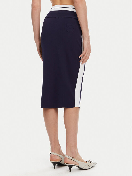 PINKO PINKO Ceruzaszoknya Marmolada Gonna 104740 A2FQ Sötétkék Slim Fit