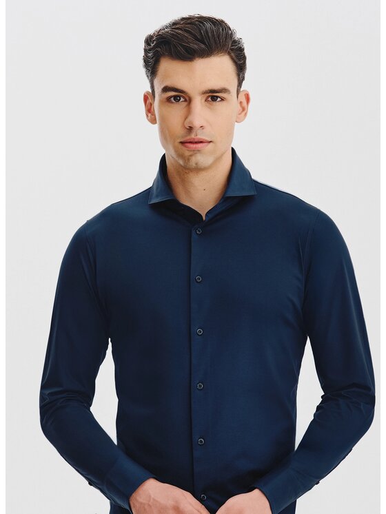 Pako Lorente Pako Lorente Koszula P25WF-1X-025 Granatowy Classic Fit