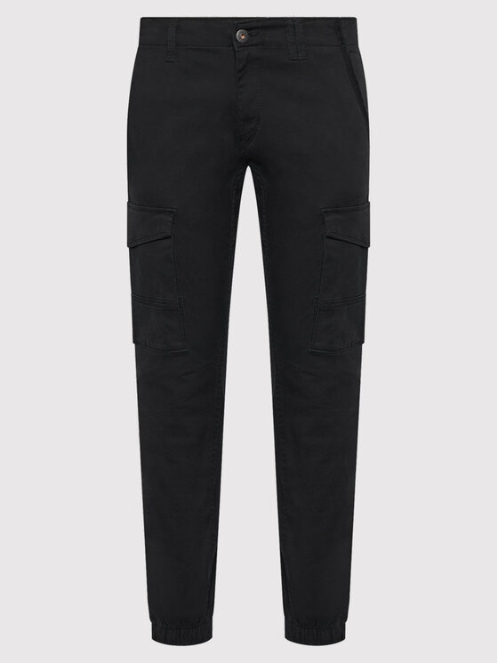 Jack & Jones Jack & Jones Spodnie materiałowe Paul 12139912 Czarny Tapered Fit