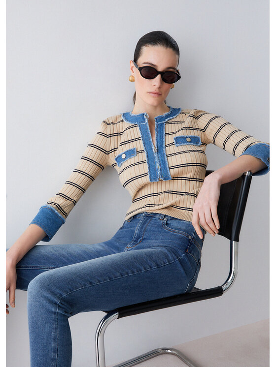 Liu Jo Liu Jo Maglione WA6531MS99EC3930 Beige Regular Fit