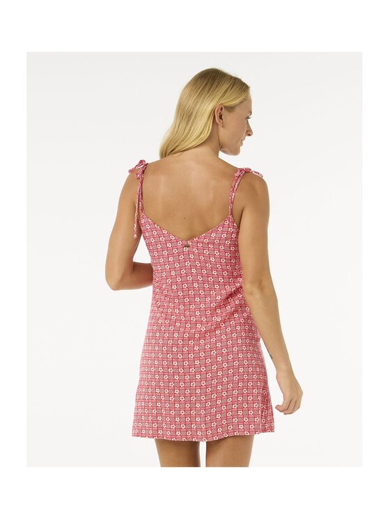Rip Curl Rip Curl Sukienka letnia Cala Mayor Mini Tie Dress Czerwony Standard Fit