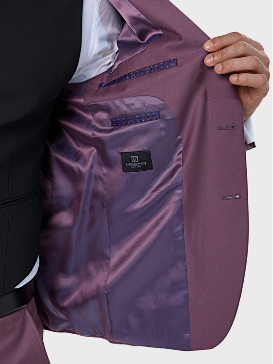 Evenemen Evenemen Garnitur Living Fioletowy Slim Fit