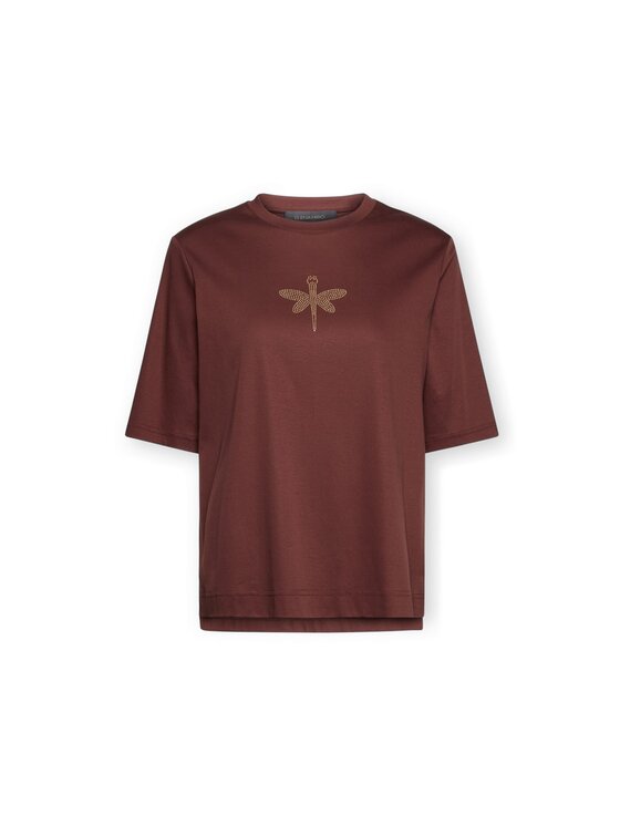 Elena Mirò Elena Mirò T-shirt G053Z000704N022 Marrone Boxy Fit