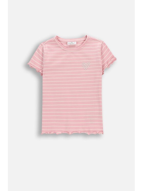 Coccodrillo Coccodrillo T-Shirt WC6143203HGK-007 Różowy Regular Fit