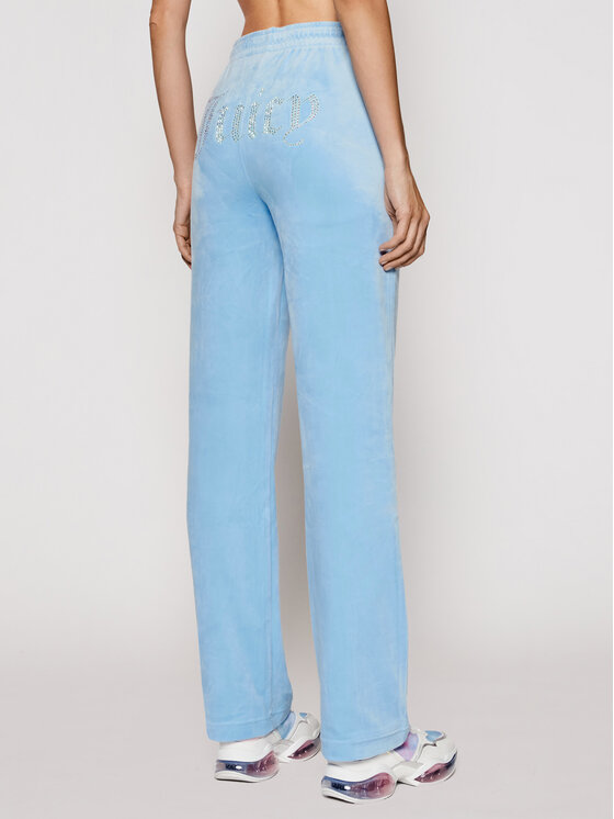 Juicy Couture Juicy Couture Spodnie dresowe Tina JCAPW045 Błękitny Regular Fit