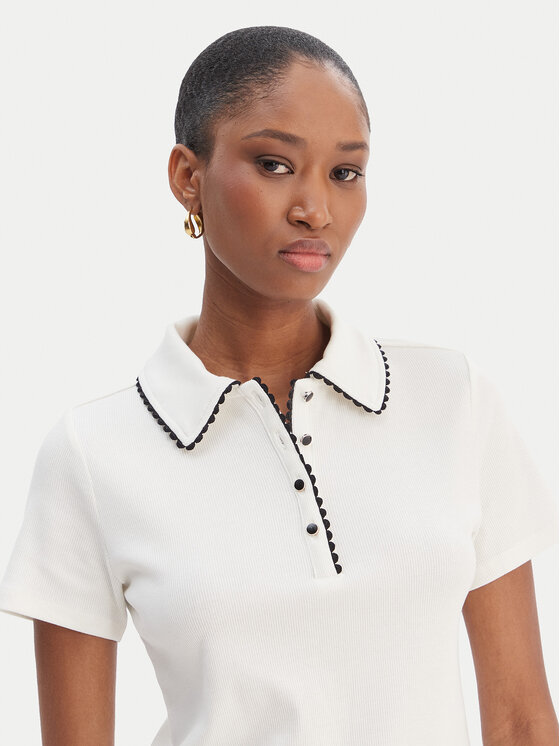 Morgan Morgan Polokošeľa 261-DLOLI Biela Slim Fit