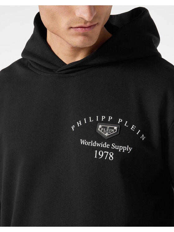 PHILIPP PLEIN PHILIPP PLEIN Bluza 23469 Czarny Regular Fit
