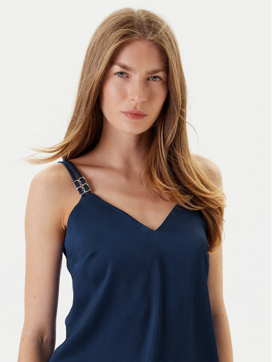 Morgan Morgan Top 242-OLAFI Albastru Slim Fit