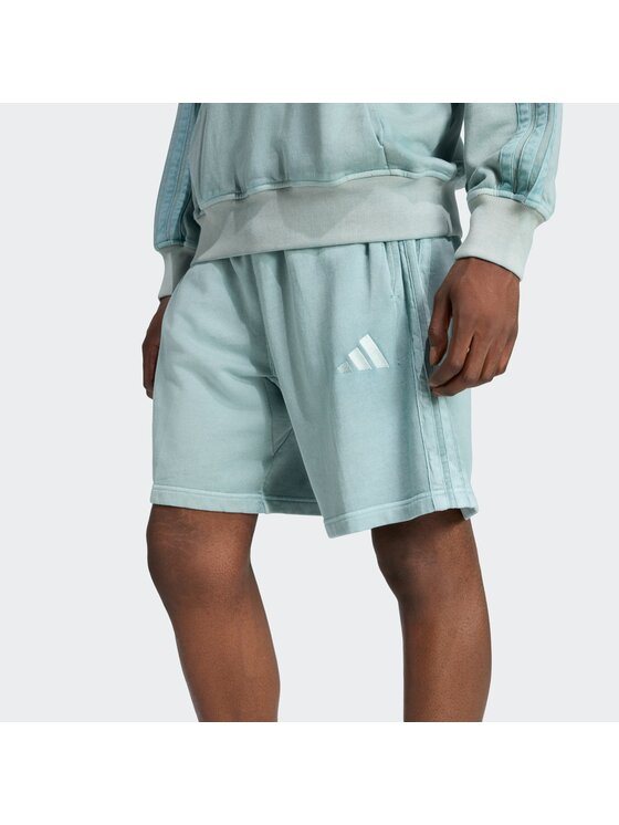 adidas adidas Szorty materiałowe 151819 Zielony Loose Fit