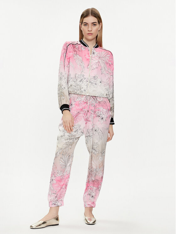 Liu Jo Liu Jo Spodnie materiałowe TA4238 T3247 Różowy Relaxed Fit
