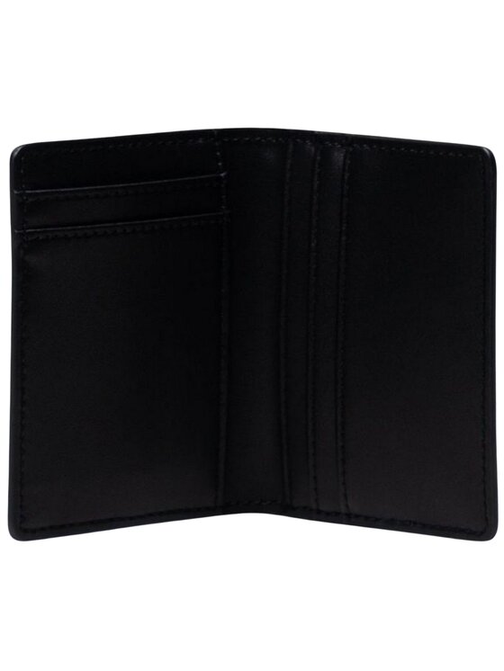 Herschel Herschel Portafoglio piccolo da uomo Herschel Gordon Leather RFID Wallet Nero