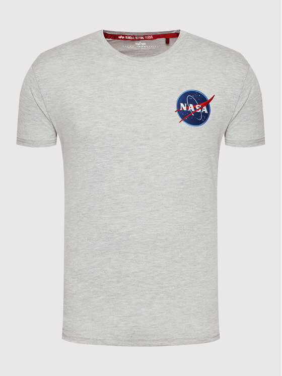 Alpha Industries Alpha Industries T-Shirt Space Shuttle 176507 Szary Regular Fit